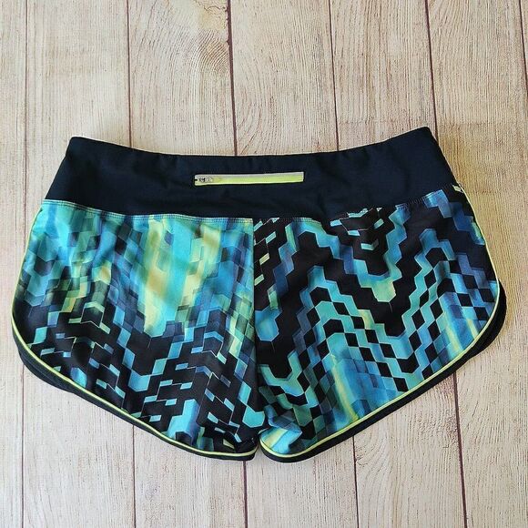 ASICS Everysport Geometric Athletic Running Shorts with Brief L - Picture 5 of 14